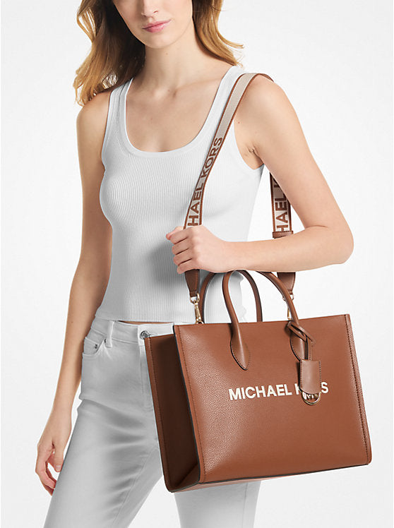 Michael Kors Mirella Medium Pebbled Leather Tote Bag