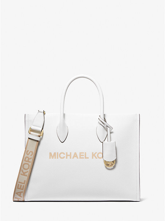 Michael Kors Mirella Medium Pebbled Leather Tote Bag