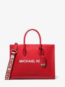 Michael Kors Mirella Medium Pebbled Leather Tote Bag