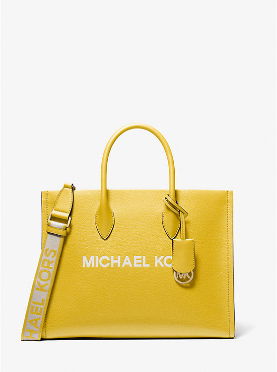 Michael Kors Mirella Medium Pebbled Leather Tote Bag