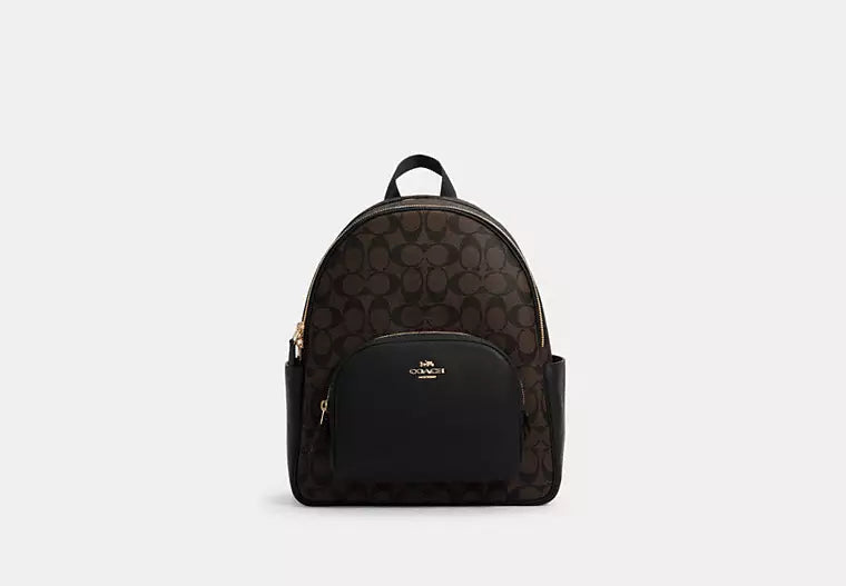 Coach Court Backpack In Signature Canvas