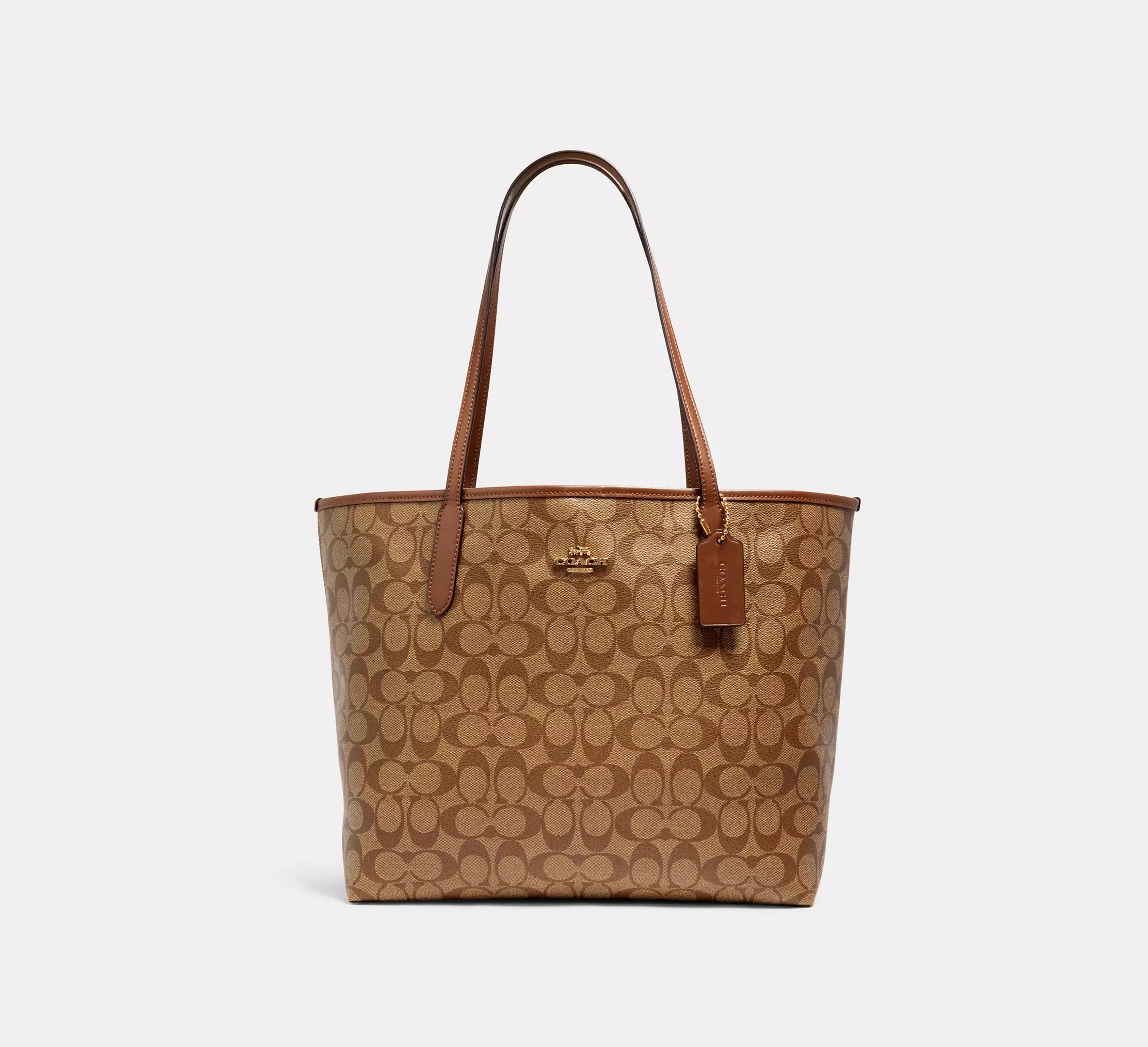 Coach City Tote Bag In Signature Canvas