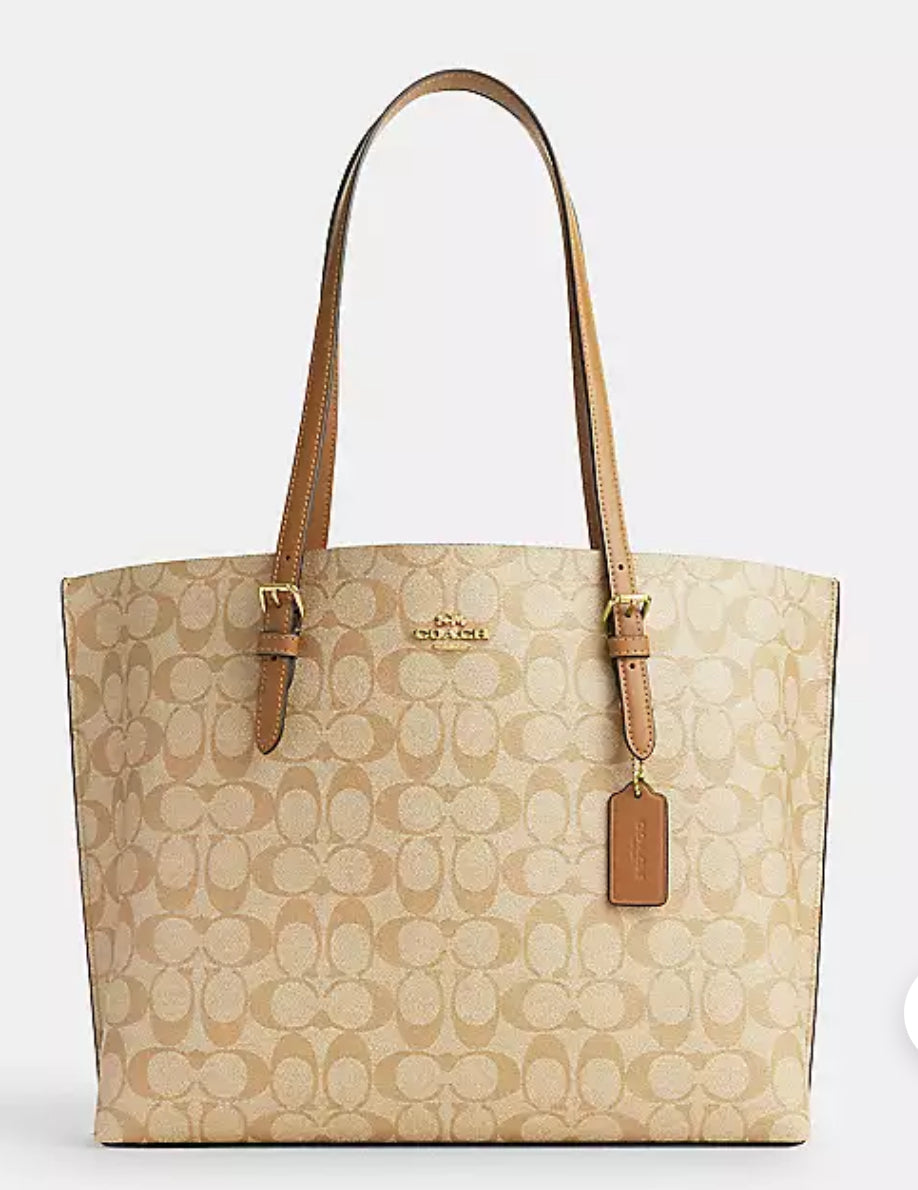 Coach Mollie Tote In Signature Canvas