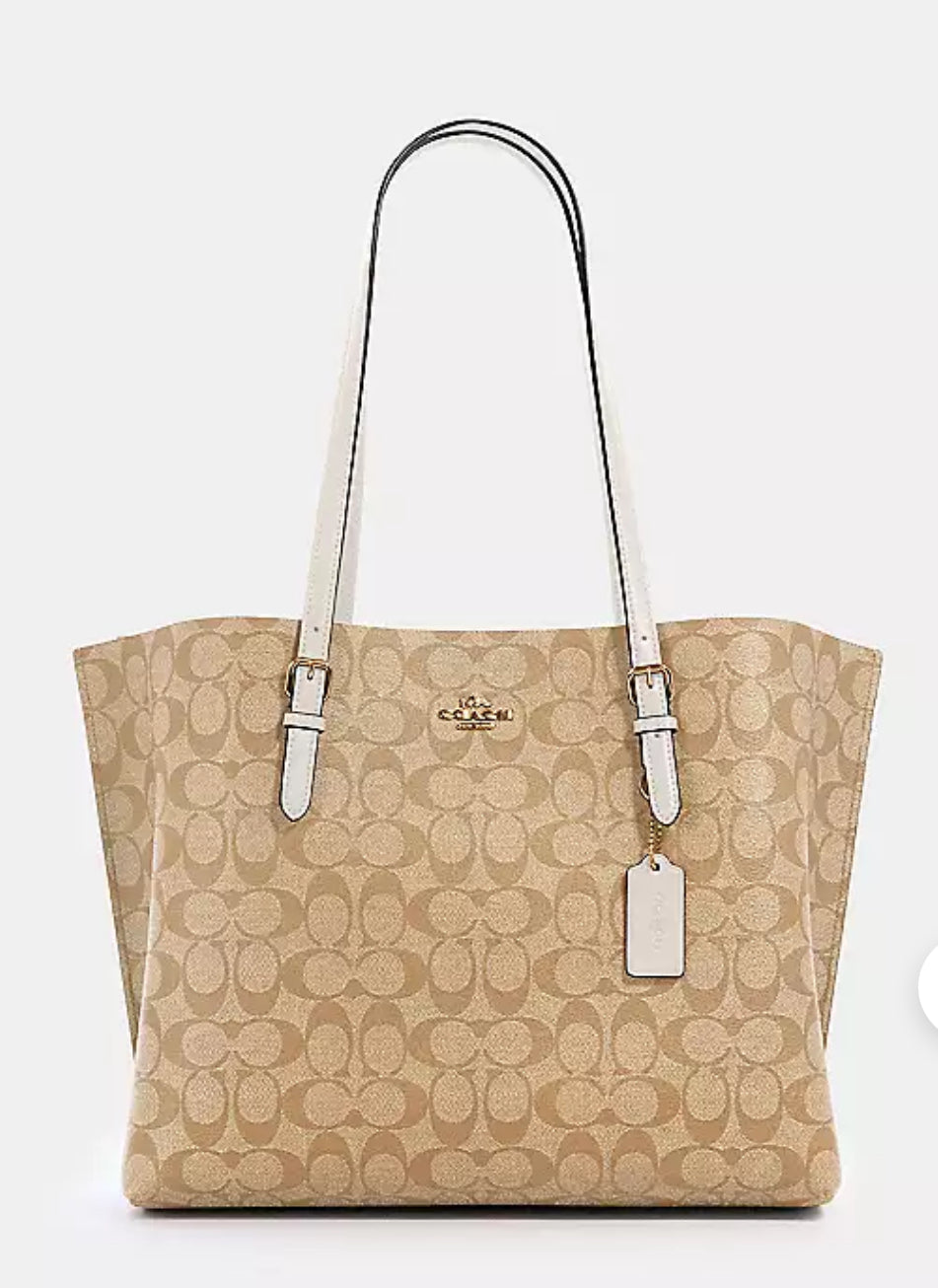 Coach Mollie Tote In Signature Canvas