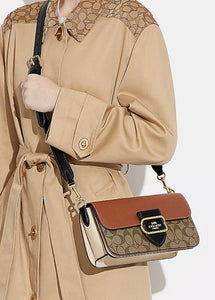 Coach Morgan Shoulder Bag In  Signature Canvas