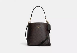 Coach Mollie Bucket Bag 22 In Signature Canvas