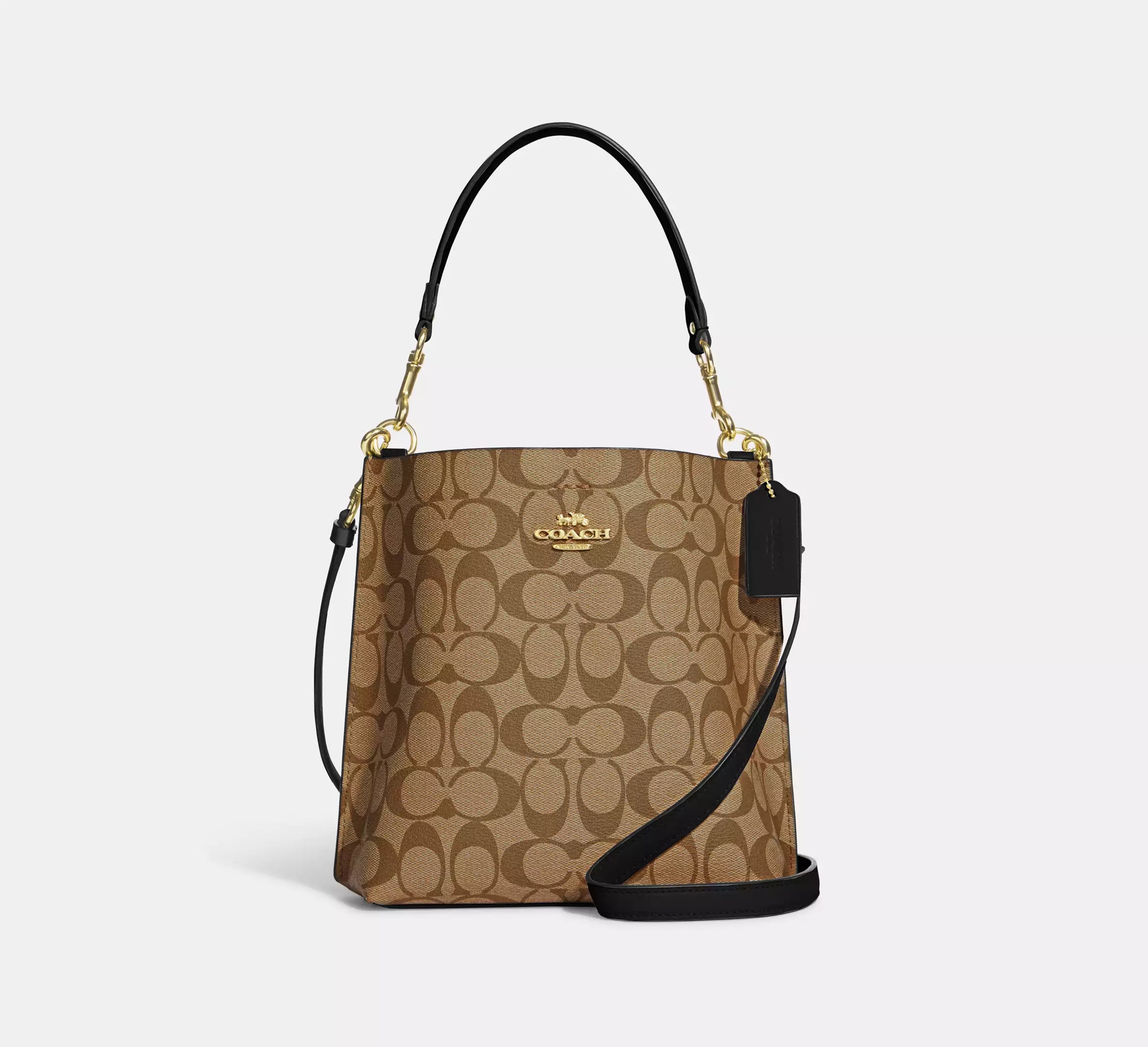 Coach Mollie Bucket Bag 22 In Signature Canvas