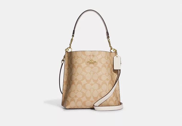 Coach Mollie Bucket Bag 22 In Signature Canvas