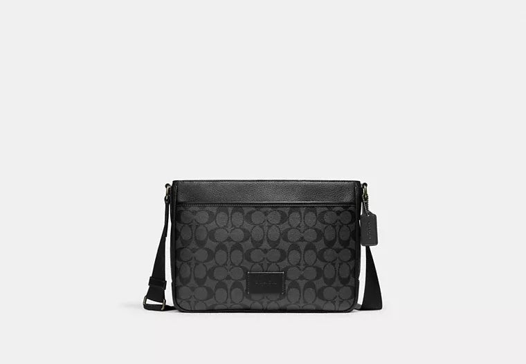 Coach District Crossbody Bag In Signature Canvas