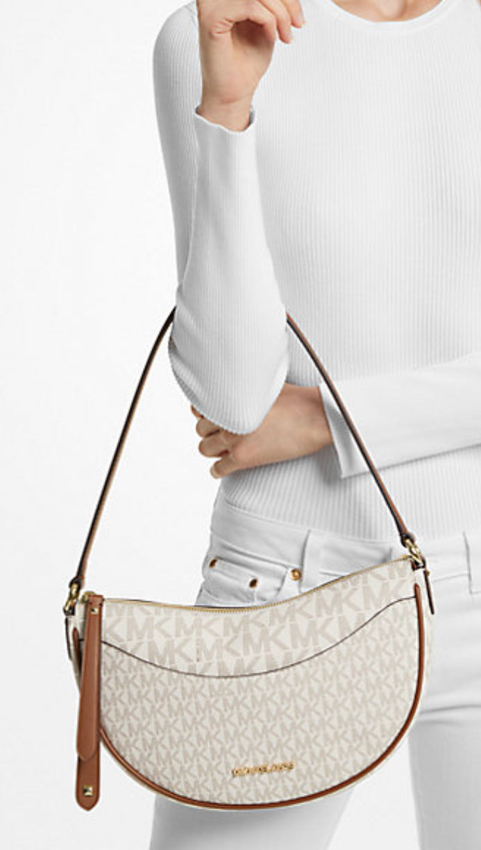 Michael Kors Dover Medium Signature Logo Crossbody Bag