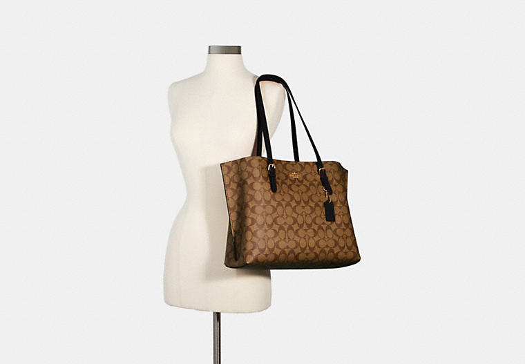 Coach Mollie Tote In Signature Canvas