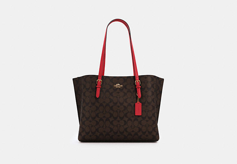 Coach Mollie Tote In Signature Canvas